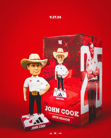 John Cook Nebraska Cornhuskers Volleyball Signed BobbleHead Retirement John Cook Nebraska Cornhuskers Volleyball Signed BobbleHead Retirement