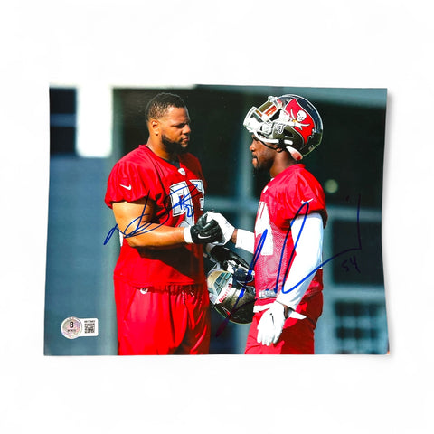 Ndamukong Suh #98 & Lavonte David #4 Nebraska Cornhusker Football Signed 8x10 Certified Ndamukong Suh #98 & Lavonte David #4 Nebraska Cornhusker Football Signed 8x10 Certified