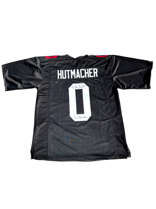 Nash Hutmacher #0 Nebraska Cornhuskers football Signed BlackShirts Jersey