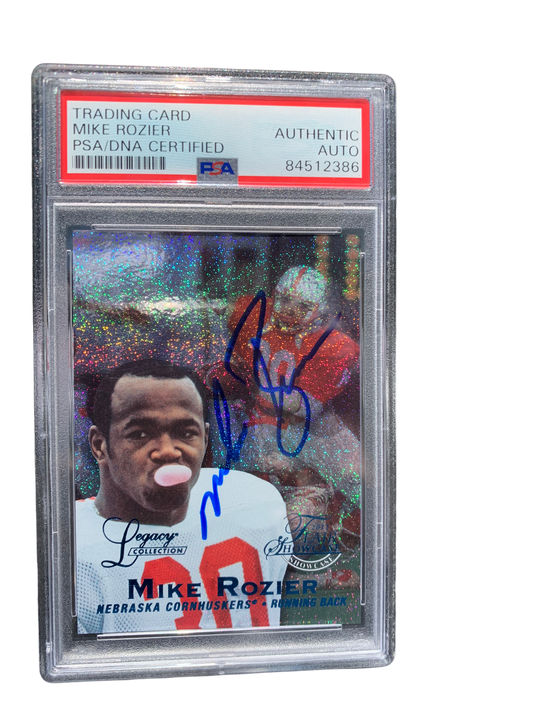 Mike Rozier Nebraska Cornhusker Football Bubble Gum Rare Insert Card