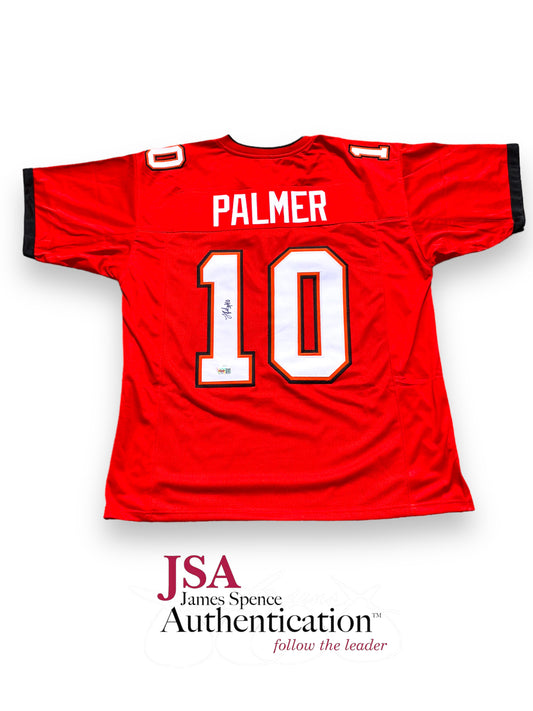Trey Palmer #3 Nebraska Cornhusker Certified Custom Red / White Bucs Jersey JSA Certified