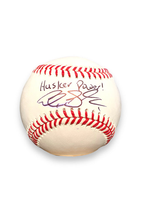 Alex Gordon Nebraska MLB Baseball Signed & Certified Husker Power