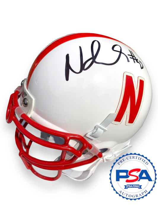 Ndamukong Suh #93 Nebraska Cornhusker Mini Helmet PSA Certified