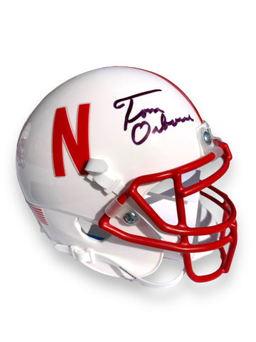 Tom Osborne PSA Certified Nebraska Football Schutt Mini Helmet 1995 Orange Bowl Champion Tom Osborne PSA Certified Nebraska Football Schutt Mini Helmet 1995 Orange Bowl Champion