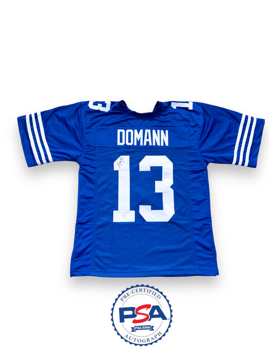 Jojo Domann #13 Nebraska Cornhusker Signed Custom Colts Jersey PSA Certified