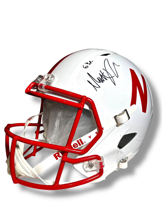 Matt Rhule Nebraska Cornhusker Football Signed Full Size Helemet