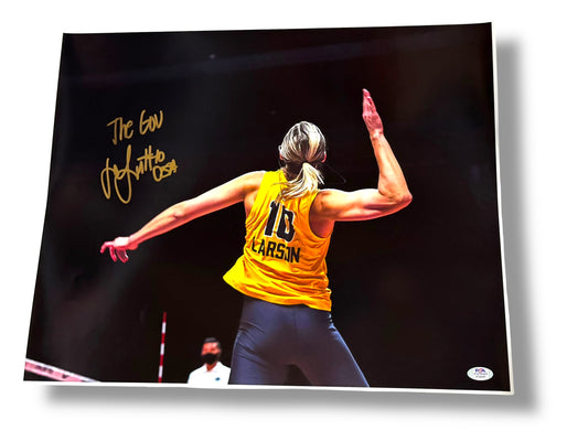 Jordan Larson Nebraska Cornhusker Volleyball Signed 16x20 Certified