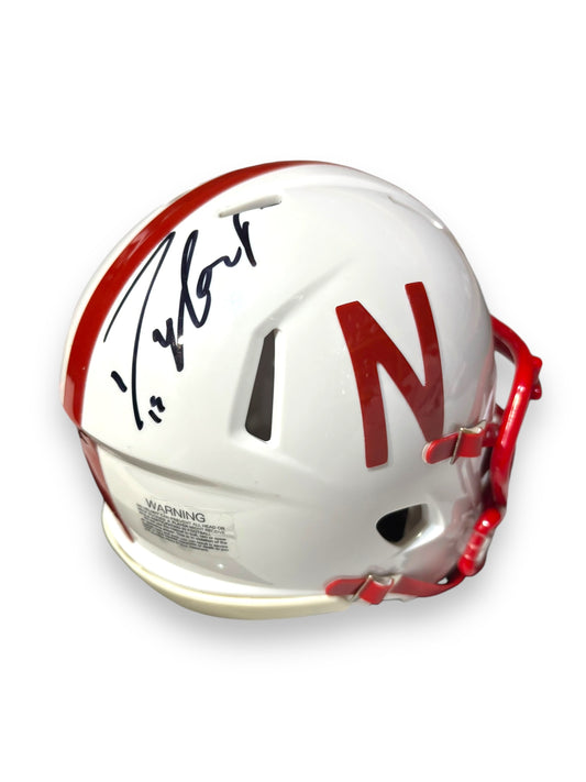 Dylan Raiola #15 Nebraska Cornhusker Signed Mini Helmet Certified