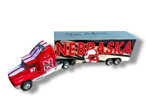 Tom Osborne Signed 1998 Nebraska Cornhusker Semi Truck Certified PSA Tom Osborne Signed 1998 Nebraska Cornhusker Semi Truck Certified PSA