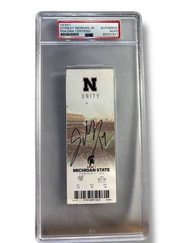 Stanley Morgan #8 Nebraska Cornhusker Football Game Certified Ticket Stub Stanley Morgan #8 Nebraska Cornhusker Football Game Certified Ticket Stub