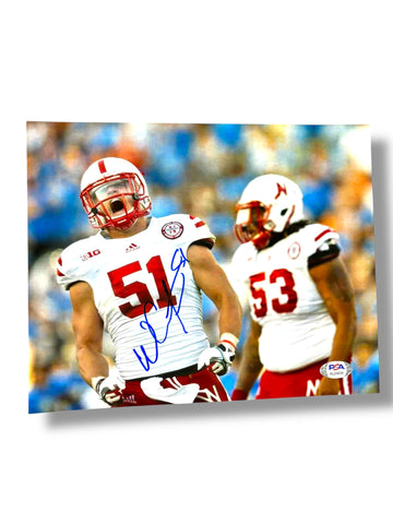 Will Compton #51 Nebraska Cornhusker Football Signed 8x10 Will Compton #51 Nebraska Cornhusker Football Signed 8x10