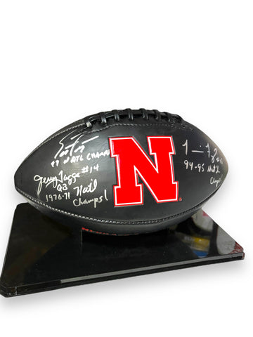 Nebraska Cornhusker Quarterbacks National Championship Full Size Nebraska Football Scott Frost Tommie Frazier Jerry Tagge Nebraska Cornhusker Quarterbacks National Championship Full Size Nebraska Football Scott Frost Tommie Frazier Jerry Tagge