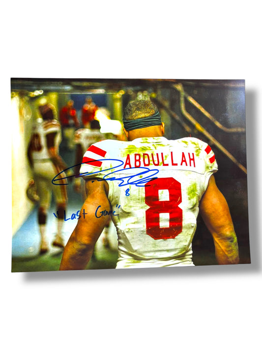 Ameer Abdullah #8 Nebraska Cornhusker Football Signed 8x10 Last Game