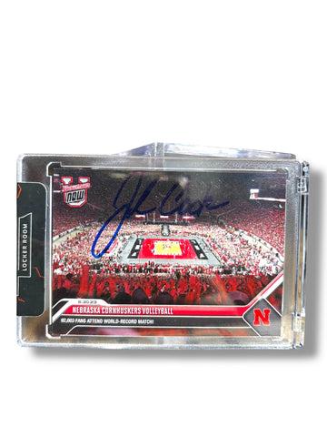 John Cook Nebraska Volleyball Signed Volleyball Card Panini John Cook Nebraska Volleyball Signed Volleyball Card Panini
