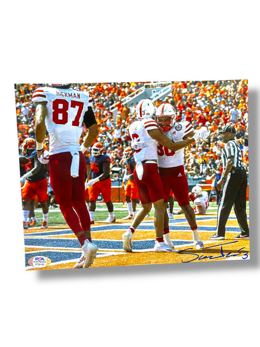 Samori Toure #3 Nebraska Cornhusker Football 8x10 Certified