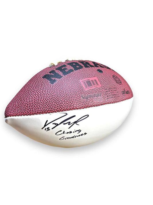 Dylan Raiola Nebraska Cornhusker Signed Full Size Football PSA Certified