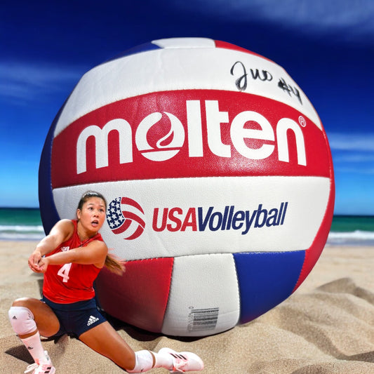 Justine Wong-Orantes Nebraska Cornhusker USA Signed Volleyball
