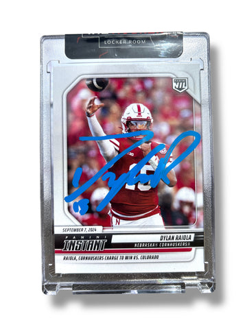 Dylan Raiola #15 Nebraska Cornhuskers Football Signed Panini Card Dylan Raiola #15 Nebraska Cornhuskers Football Signed Panini Card