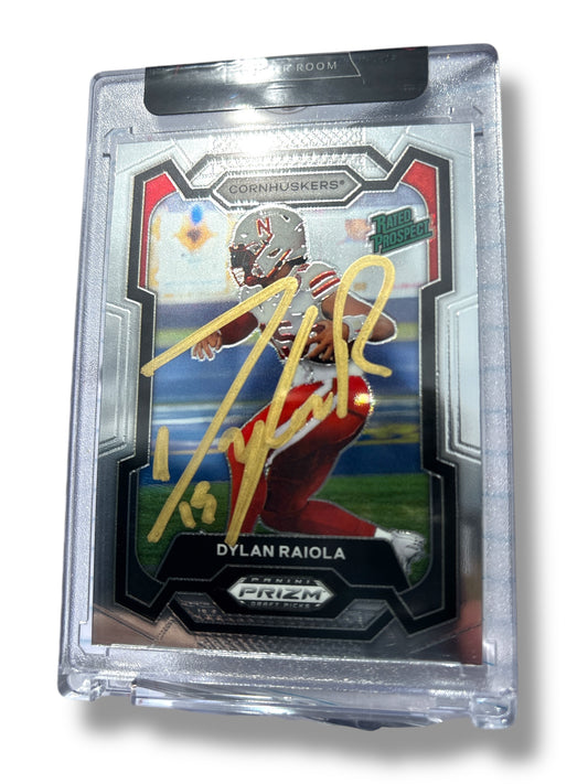 Dylan Raiola #15 Nebraska Cornhuskers Football Signed Rated Rookie