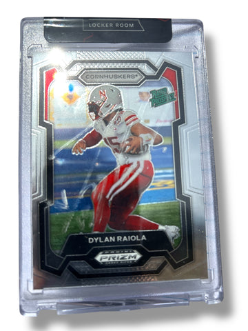 Dylan Raiola #15 Nebraska Cornhuskers Football Signed Prizm Card Dylan Raiola #15 Nebraska Cornhuskers Football Signed Prizm Card