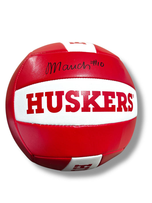 Olivia Mauch #10 Nebraska Cornhusker Volleyball Signed