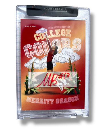 Merritt Beason #13 Nebraska Cornhusker Volleyball Signed College Colors Merritt Beason #13 Nebraska Cornhusker Volleyball Signed College Colors