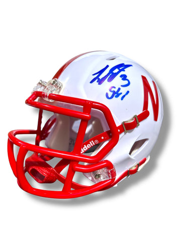 Taylor Martinez #3 Nebraska Cornhusker Football Mini Helmet JSA Certified Taylor Martinez #3 Nebraska Cornhusker Football Mini Helmet JSA Certified