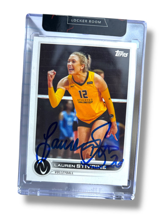Lauren Stivrins  #26 Nebraska Volleyball Signed Athletes Topps Unlimited