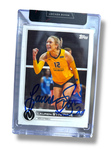 Lauren Stivrins  #26 Nebraska Volleyball Signed Athletes Topps Unlimited Lauren Stivrins  #26 Nebraska Volleyball Signed Athletes Topps Unlimited