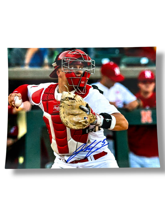 Josh Caron #5 Nebraska Cornhusker Baseball Signed 8x10