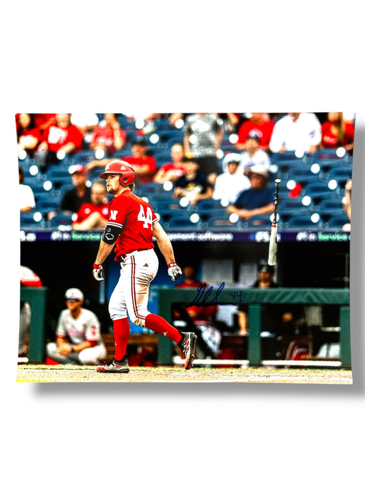 Gabe Swansen #44 Nebraska Cornhusker Baseball Signed 8x10