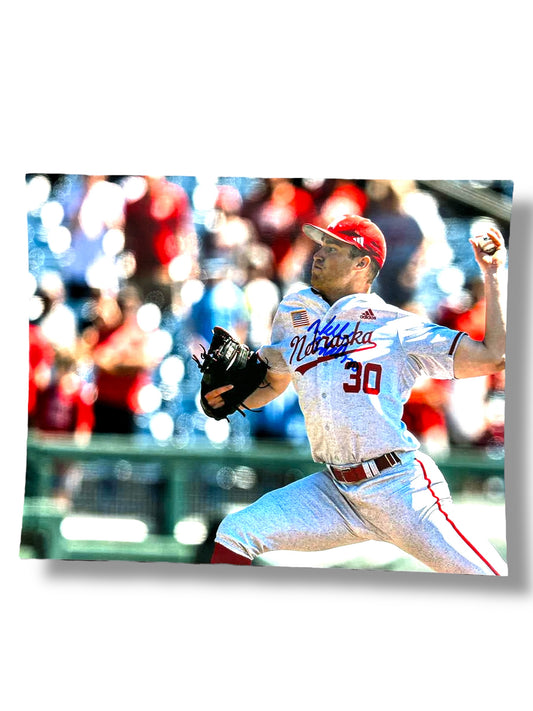 Will Walsh #30 Nebraska Cornhusker Baseball Signed 8x10