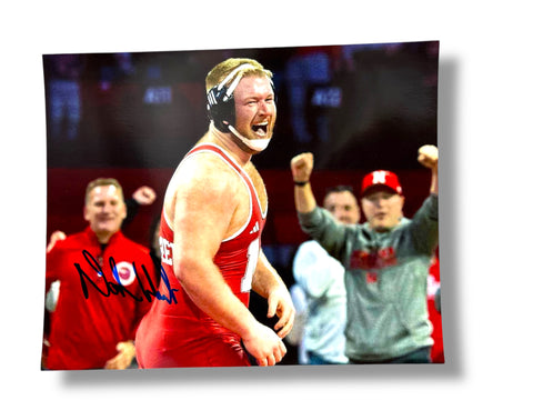 Nash Hutmacher Nebraska Cornhuskers Wrestling Signed 8x10 Nash Hutmacher Nebraska Cornhuskers Wrestling Signed 8x10