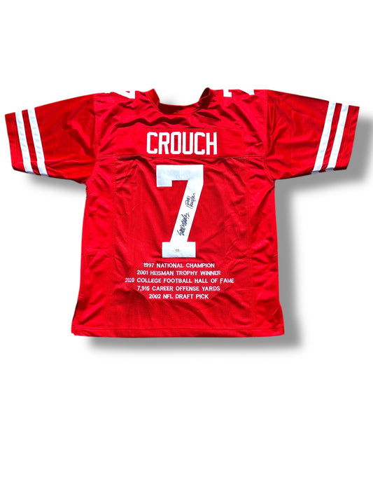 Eric Crouch #7 Nebraska Cornhuskers Football Custom Stat Jersey Signed