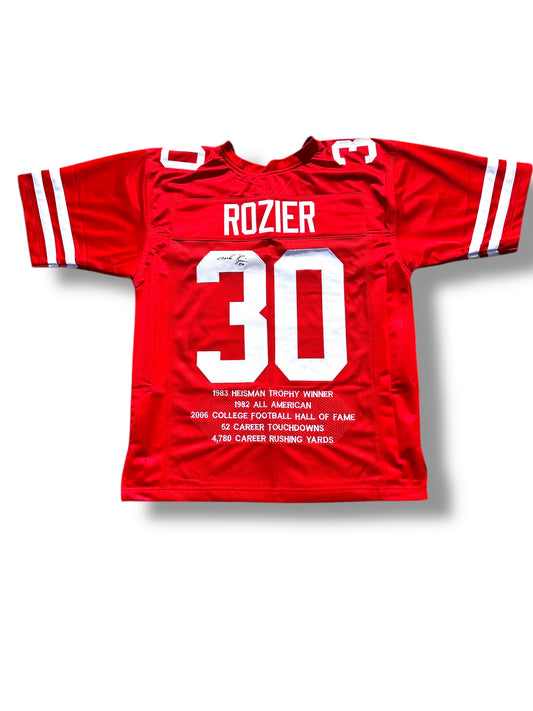Mike Rozier #30 Nebraska Cornhuskers Football 1983 Custom Stat Jersey Certified