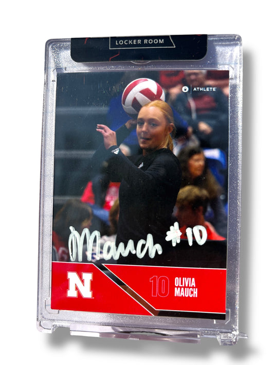 Olivia Mauch #10 Nebraska Cornhusker Volleyball Signed Husker Card