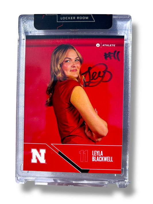 Leyla Blackwell Nebraska Cornhusker Volleyball Signed Husker Card