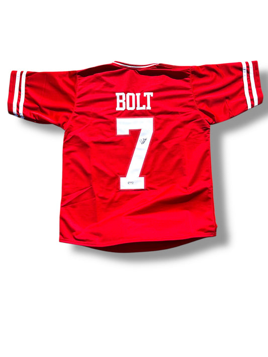 Will Bolt #7 Nebraska Cornhusker Baseball Signed Custom Jersey PSA Certified