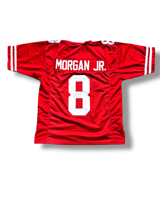 Stanley Morgan #8 Nebraska Cornhusker Football Custom Jersey PSA Certified