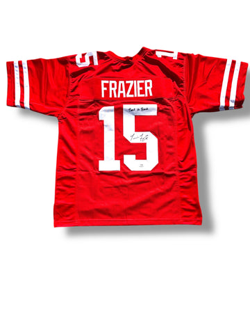 Tommie Frazier #15 Nebraska Cornhusker Football Signed Custom Jersey PSA Certified Tommie Frazier #15 Nebraska Cornhusker Football Signed Custom Jersey PSA Certified