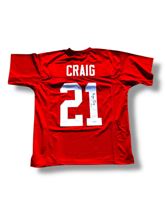 Roger Craig #21 Nebraska Cornhuskers Football Signed Custom Jersey JSA Certified