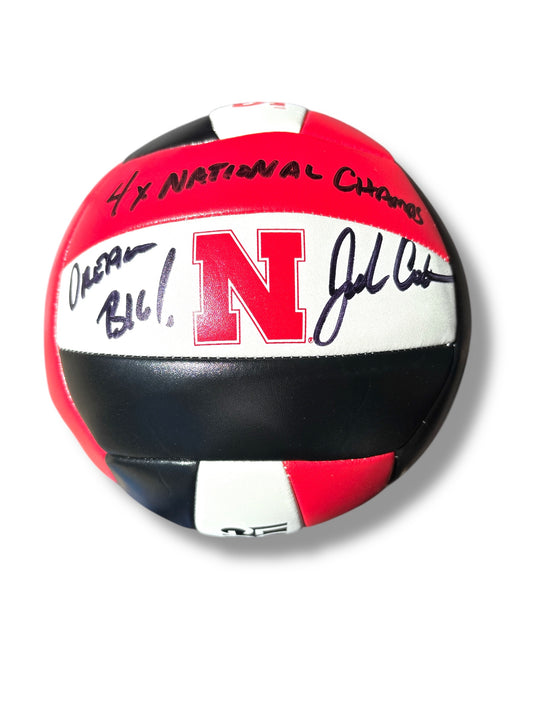 John Cook Nebraska Volleyball Signed Dream Big 4x National Champs