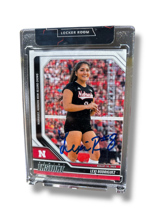 Lexi Rodriguez #8 Nebraska Cornhusker Volleyball  Panini Card Autographed