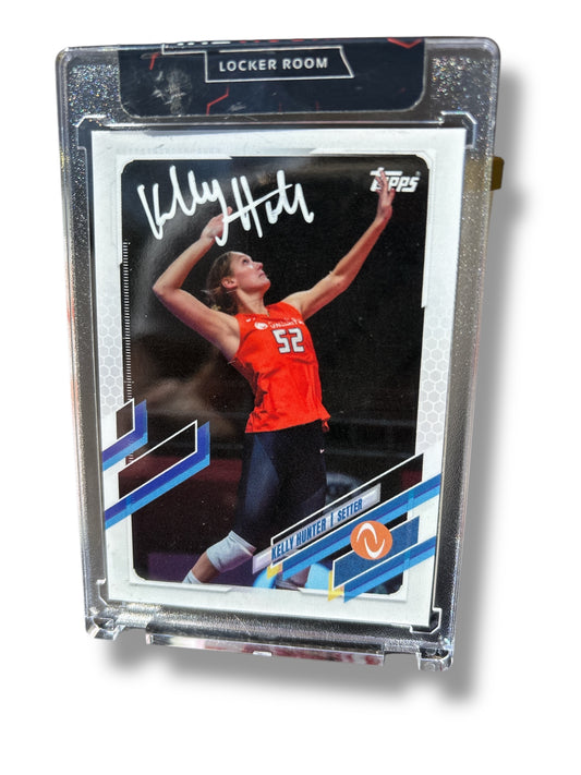 Kelly Hunter NEBRASKA CORNHUSKERS Volleyball Signed Topps Trading Card