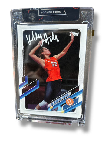 Kelly Hunter NEBRASKA CORNHUSKERS Volleyball Signed Topps Trading Card Kelly Hunter NEBRASKA CORNHUSKERS Volleyball Signed Topps Trading Card