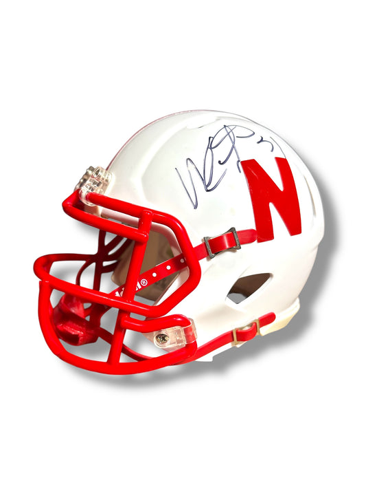 Will Compton #51 Signed Nebraska Cornhusker Football Mini Helmet