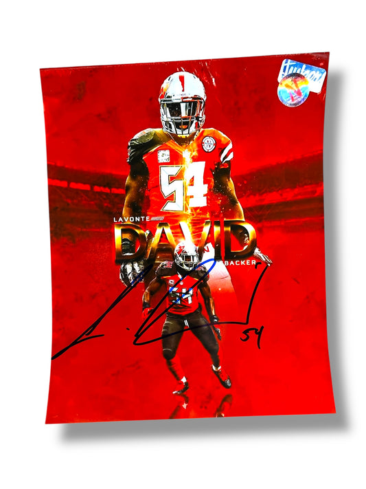 Lavonte David #4 Nebraska Cornhusker Football Signed 8x10