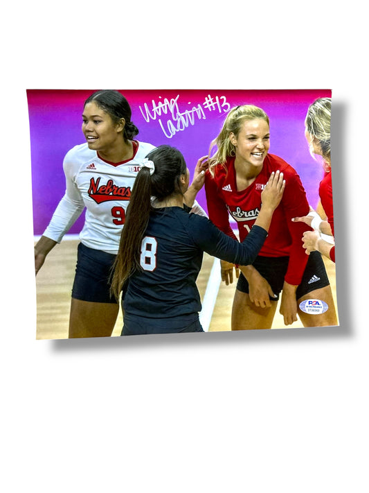 Whitney Lauenstein Nebraska Volleyball Signed 8x10
