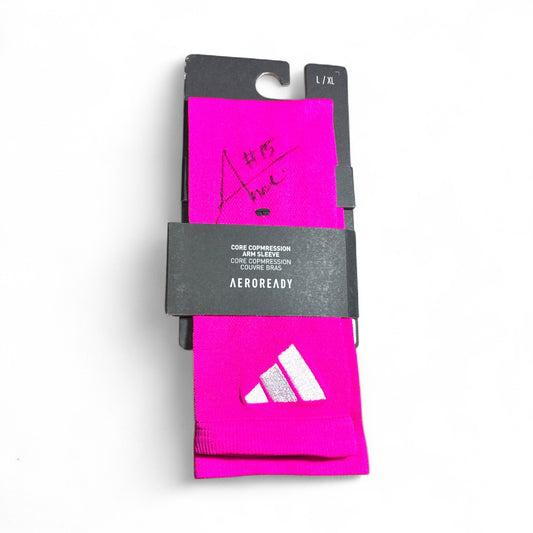 2025 Nebraska Cornhusker Volleyball Signed By Andi Jackson Adidas Pink Out Arm Sleeve