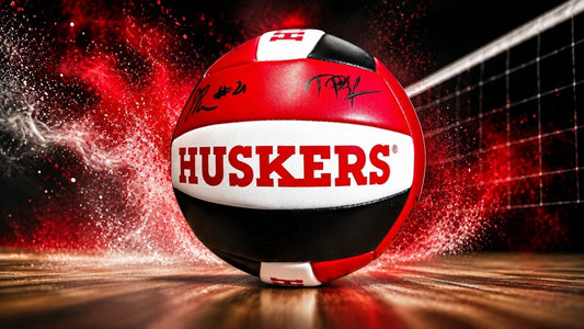 Harper Murray Autograph on Nebraska Huskers signed volleyball